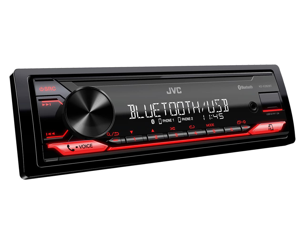 JVC Ραδιόφωνο Αυτοκινήτου 1 DIN (Bluetooth/USB) KD-X282BT