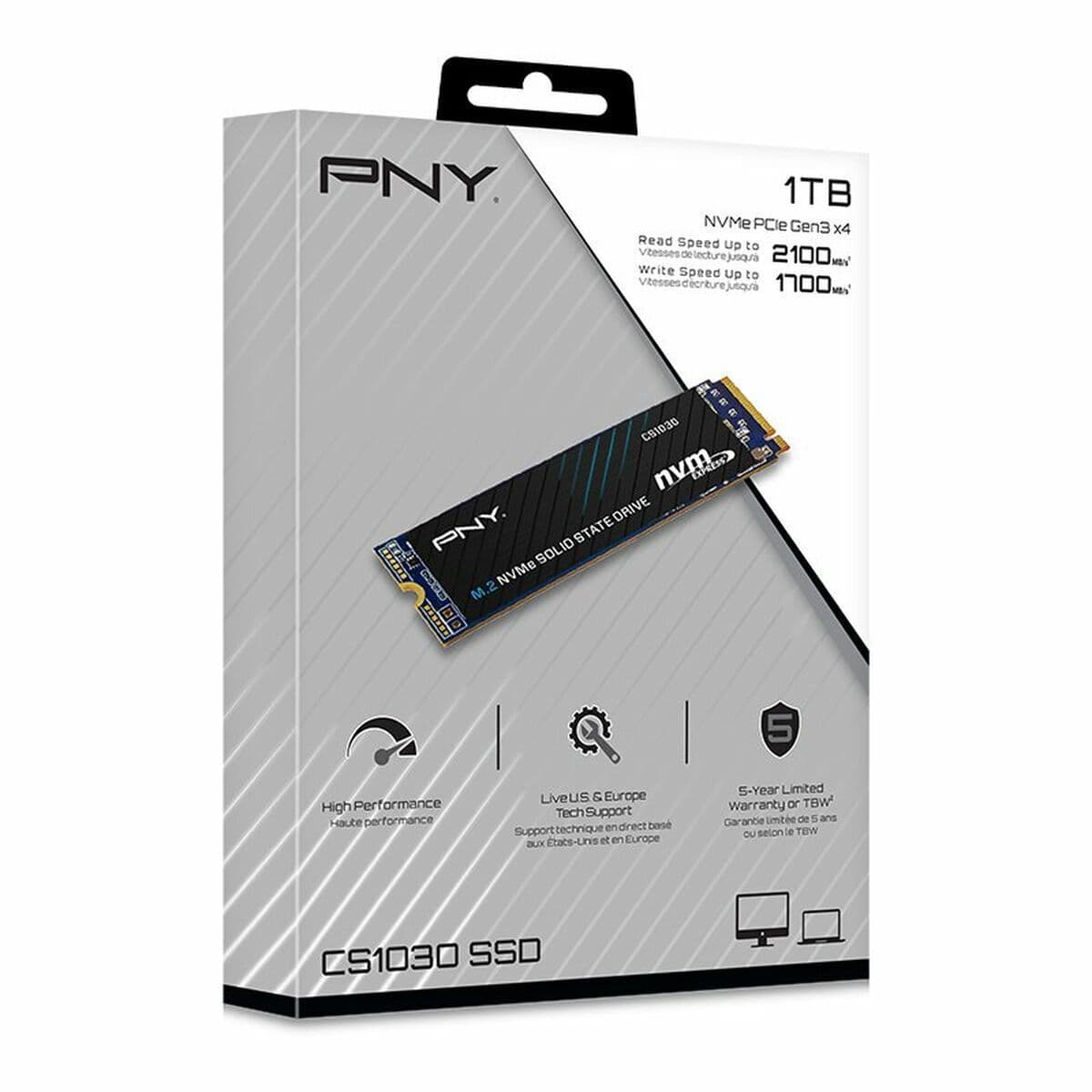 PNY CS1030 SSD 1TB τύπου M.2 με σύνδεση PCI Express 3.0 M280CS1030-1TB-RB 3