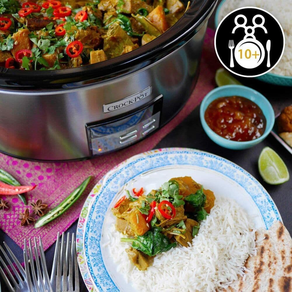 Crock-Pot CSC063X Slow Cooker 350W με Χωρητικότητα 7.5lt Ασημί 7
