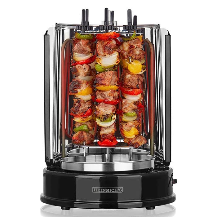 Heinrich's Επιτραπέζια Κάθετη Σούβλα 1400W Ανοξείδωτη με Ρυθμιζόμενο Θερμοστάτη 35x25εκ. HDG 8687 236-0017