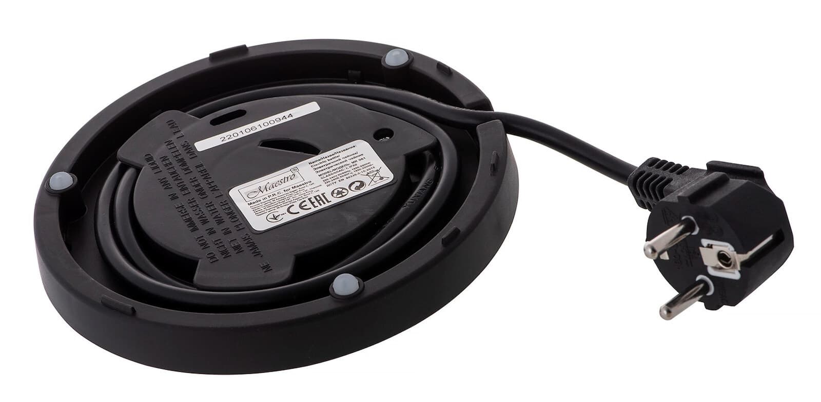 Maestro Βραστήρας 1.7lt 2000W Μαύρος MR-061-BLACK 6