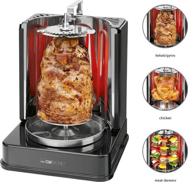Clatronic DVG 3686 Ηλεκτρικό Grill 1400W Μαύρο 3
