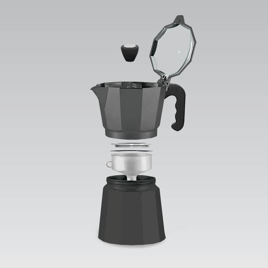 Maestro MR-1666-6 Μπρίκι Espresso 6cups Black MR-1666-6-BLACK