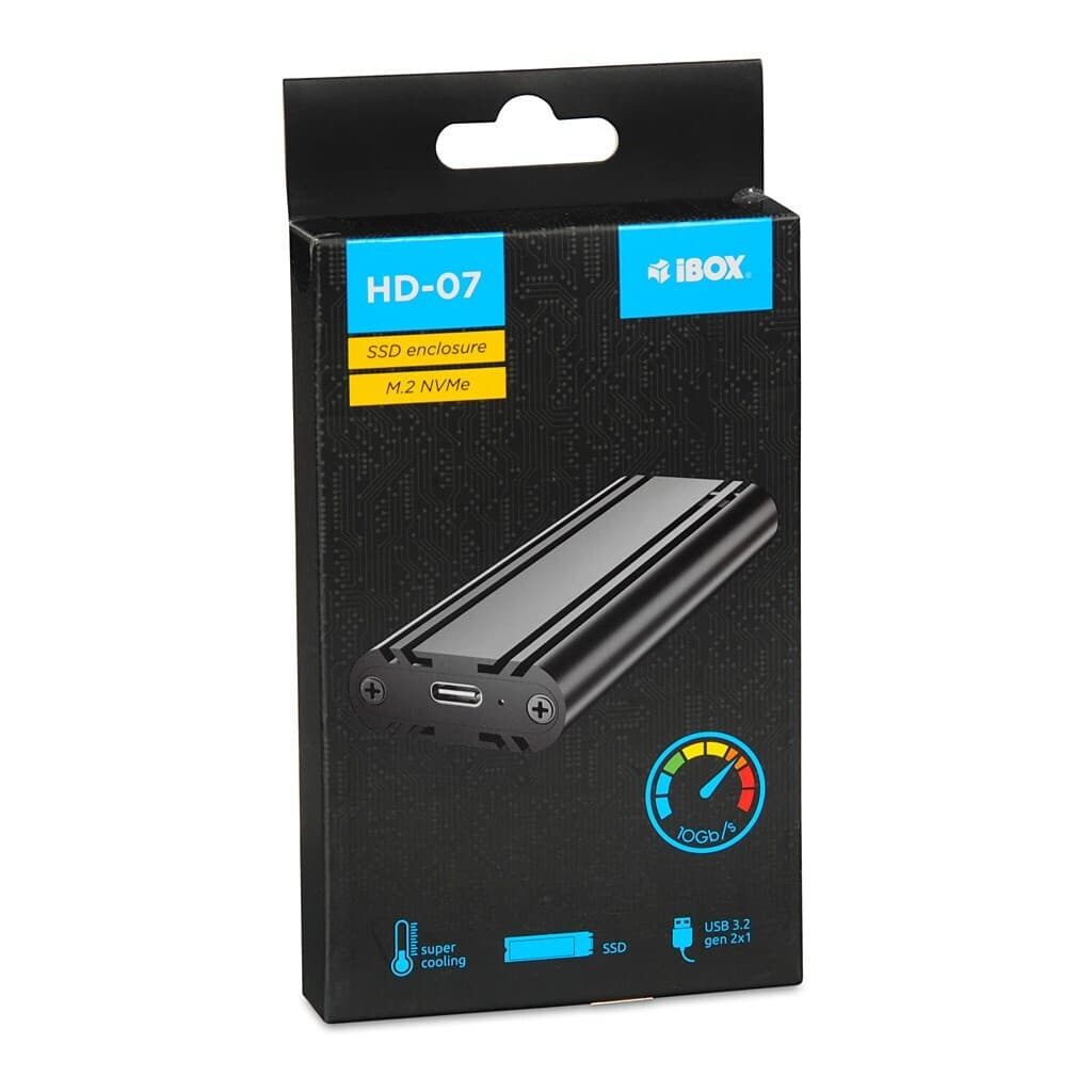 iBox Θήκη για Σκληρό Δίσκο M.2 SATA III / PCI Express NVME με σύνδεση Type-C IEUHDD7 8