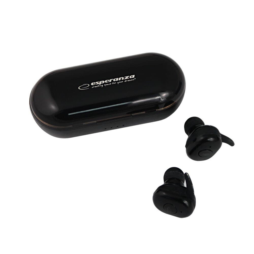 Esperanza EH225K In-ear Bluetooth Handsfree Ακουστικά με Θήκη Φόρτισης Μαύρα 4