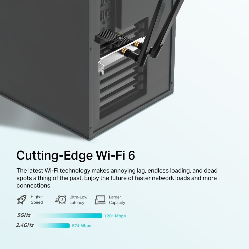 TP-LINK Archer TX20E v1 Ασύρματη Κάρτα Δικτύου Wi‑Fi 6 (1775Mbps) PCI 2