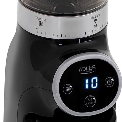 Adler AD 4450 Ηλεκτρικός Μύλος Καφέ 300W με Χωρητικότητα 300gr και 31 Επίπεδα Άλεσης Μαύρος 4