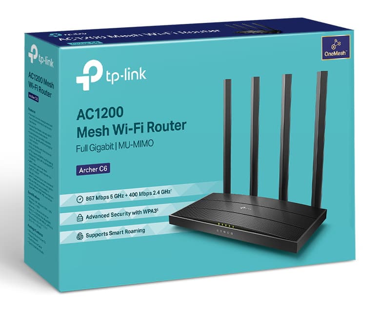 TP-LINK Archer C6 v4 Ασύρματο Router Wi‑Fi 5 με 4 Θύρες Gigabit 4