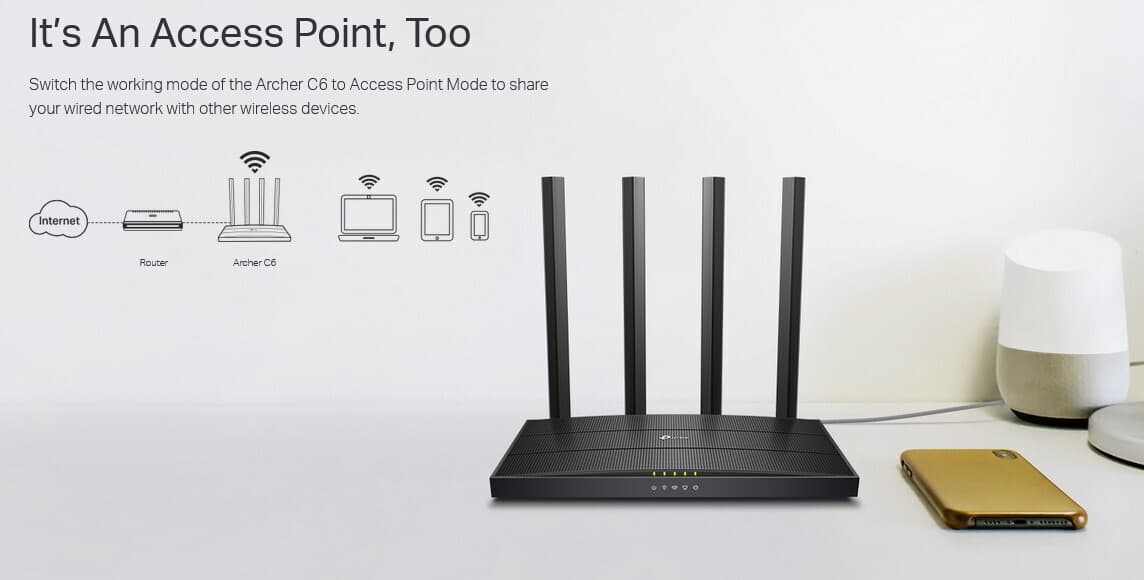 TP-LINK Archer C6 v4 Ασύρματο Router Wi‑Fi 5 με 4 Θύρες Gigabit 7