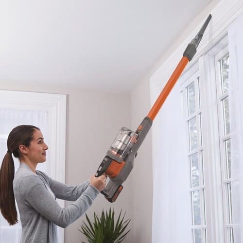 Black & Decker BHFEV182C Επαναφορτιζόμενη Σκούπα 2 σε 1 Stick & Χειρός 18V Πορτοκαλί 13