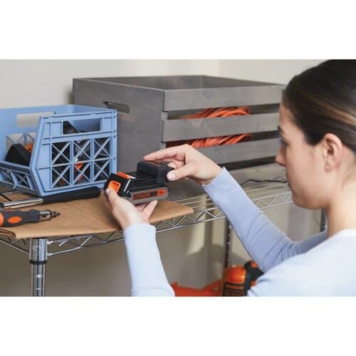 Black & Decker BHFEV182C Επαναφορτιζόμενη Σκούπα 2 σε 1 Stick & Χειρός 18V Πορτοκαλί 15
