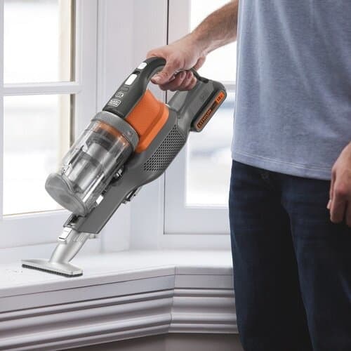 Black & Decker BHFEV182C Επαναφορτιζόμενη Σκούπα 2 σε 1 Stick & Χειρός 18V Πορτοκαλί 21