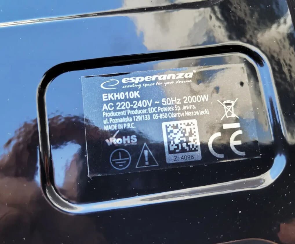 Esperanza EKH010K Επιτραπέζια Εστία Εμαγιέ Διπλή Μαύρη EKH010K 3