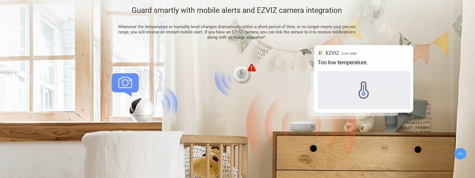 Hikvision EZVIZ Temperature & Humidity Ψηφιακό Θερμόμετρo & Υγρασιόμετρo για Χρήση σε Εσωτερικό Χώρο 304800300 3