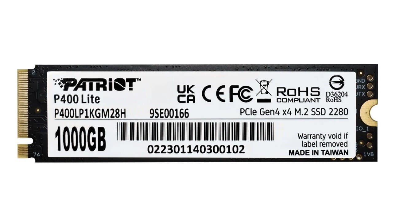 Patriot Viper VP400 Lite SSD 1TB τύπου M.2 με σύνδεση PCI Express 4.0 P400LP1KGM28H 7