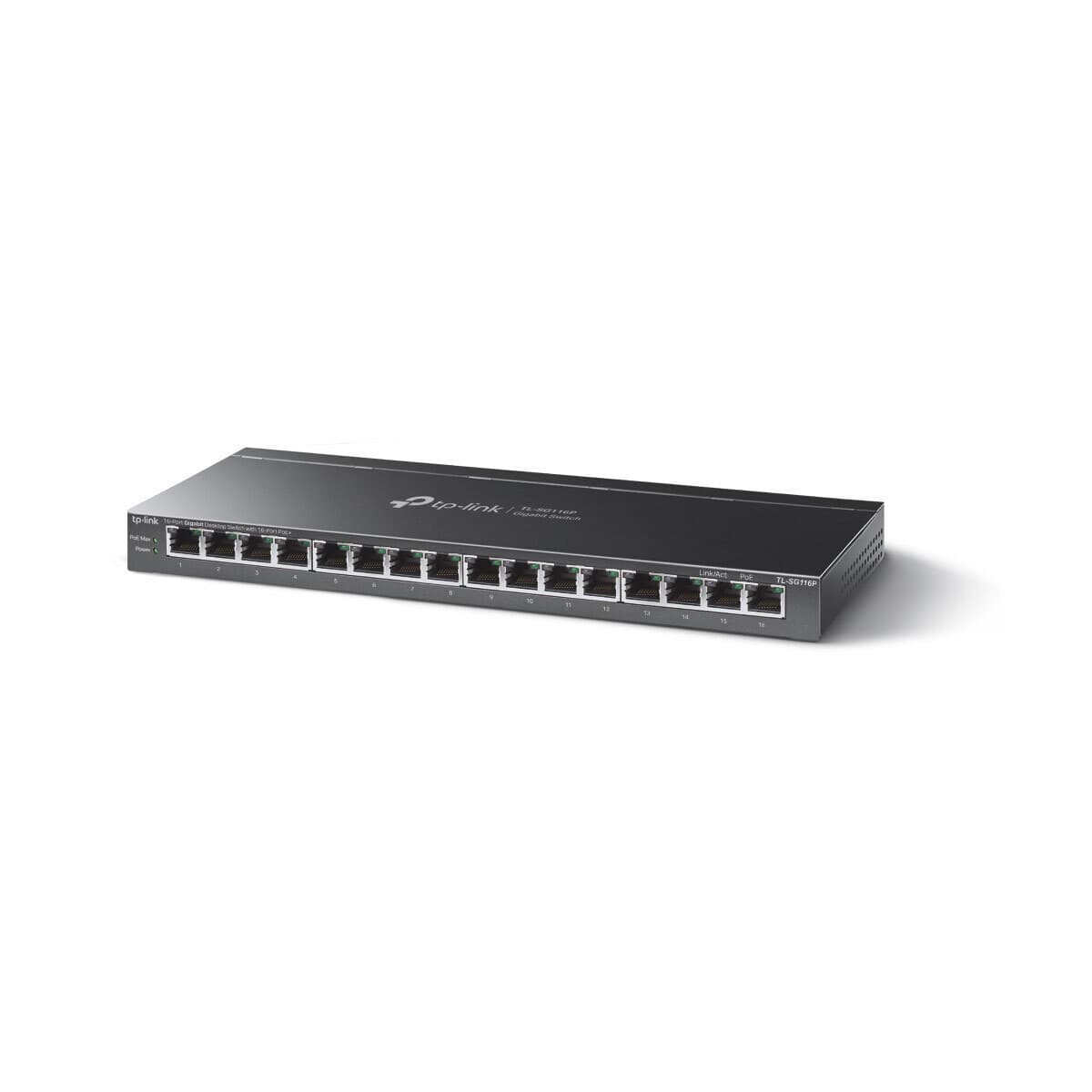 TP-LINK TL-SG116P v1 Unmanaged L2 PoE+ Switch με 16 Θύρες Gigabit (1Gbps) Ethernet 2
