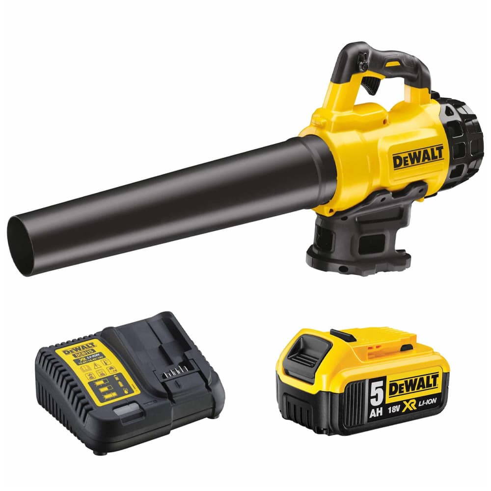 DEWALT Φυσητήρας Χειρός 18V με 1 Μπαταρία 5Ah & Ρύθμιση Έντασης με Μέγιστη Ταχύτητα Αέρα 200km/h 5