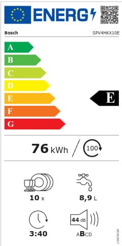 Bosch Πλήρως Εντοιχιζόμενο Πλυντήριο Πιάτων με Wi-Fi για 10 Σερβίτσια ExtraDry Π44.8xY81.5εκ. SPV4HKX10E 12