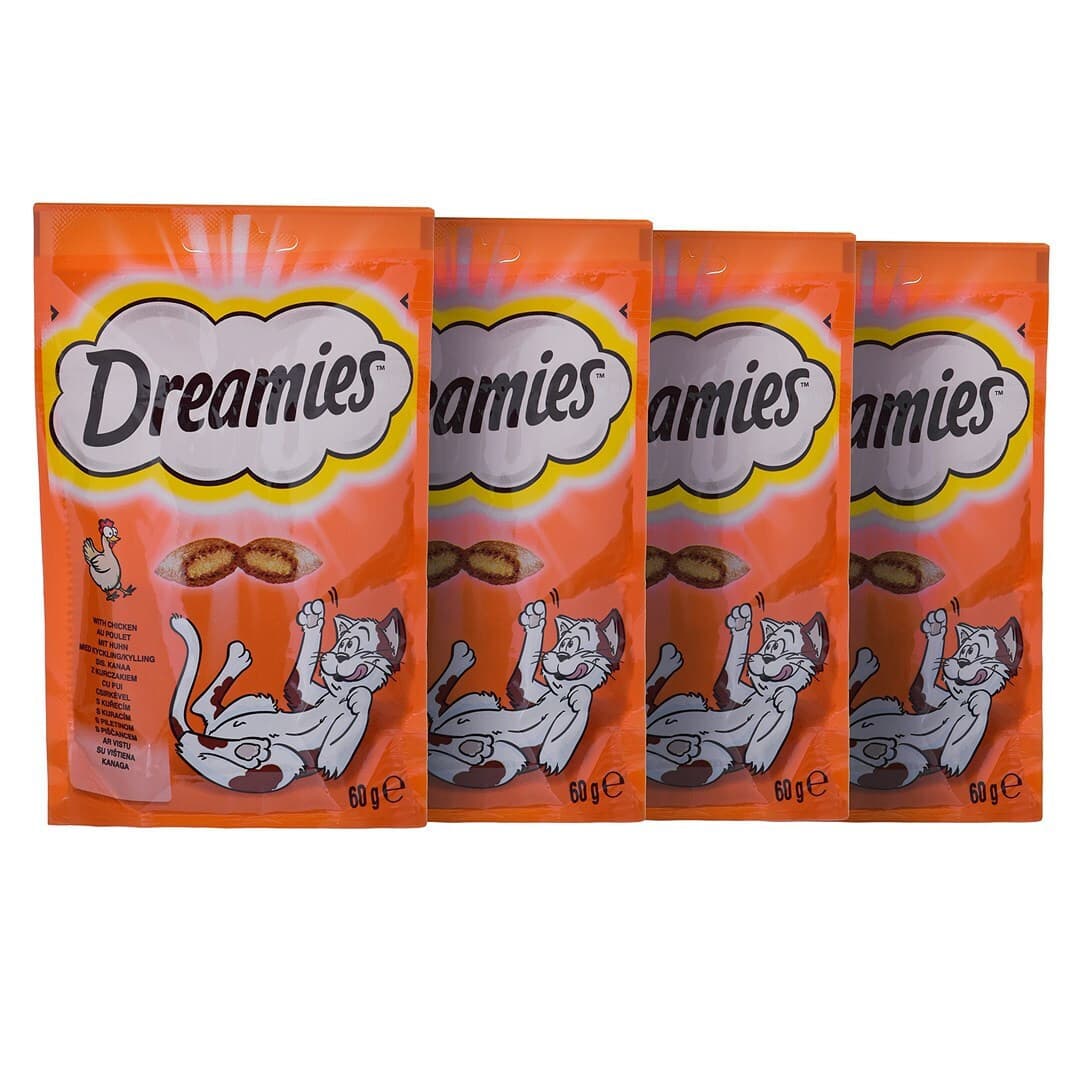 Dreamies Dreamies Variety Κροκέτα με Κοτόπουλο / Σολομό για Ενήλικες Γάτες 720gr 321846 2
