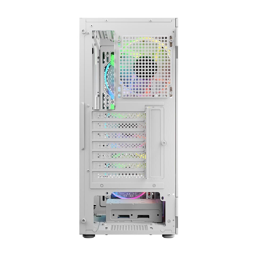 Logic Aramis ARGB Gaming Midi Tower Κουτί Υπολογιστή με Πλαϊνό Παράθυρο Λευκό 4