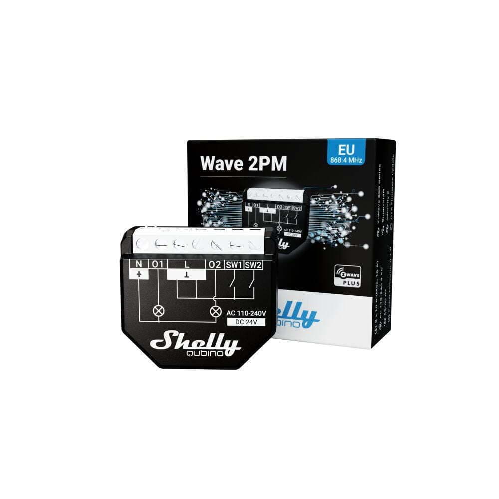 Shelly Wave 2PM Smart Switch Dimmer 2 Καναλιών Wi-Fi, Z-Wave & RF 16A 2τμχ 3