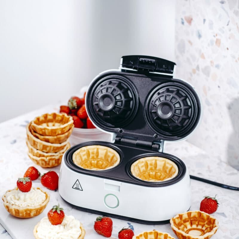 Adler Wafer Bowl Βαφλιέρα για Στρογγυλές Βάφλες 2 Θέσεων 1400W 6