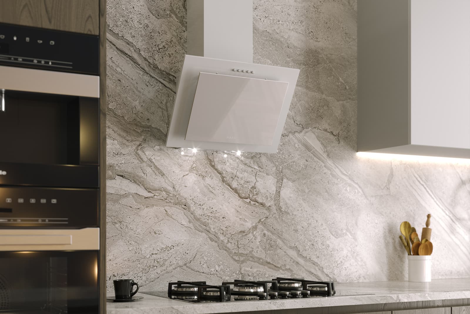 Maan Vertical PG 60 Απορροφητήρας Καμινάδα 60cm Λευκός 12