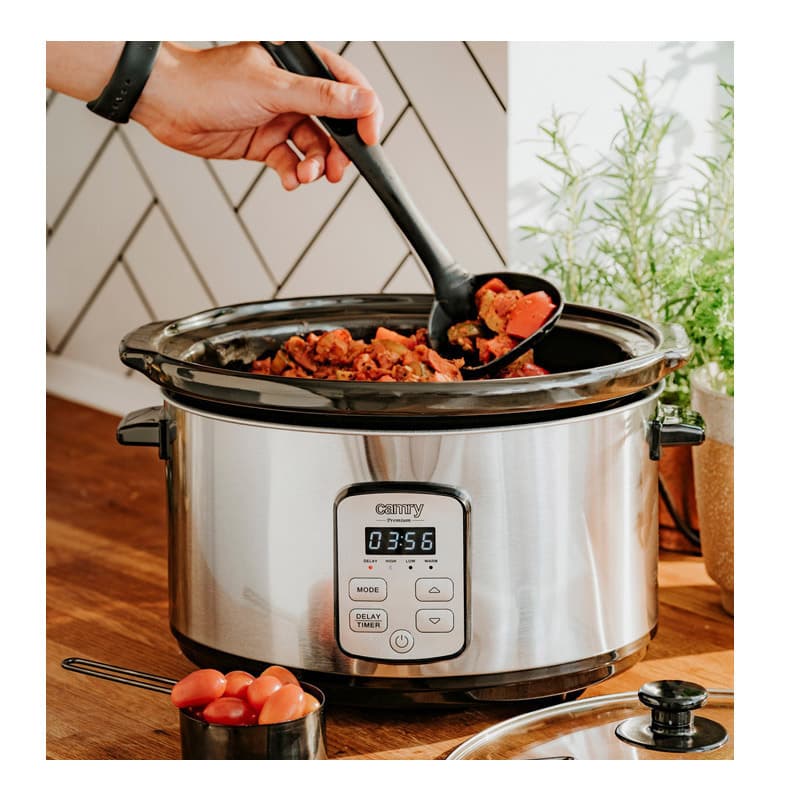 Camry CR-6414 Slow Cooker 270W με Χωρητικότητα 4.7lt Ασημί 9