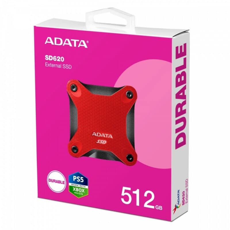 Adata SD620 USB-A 3.2 Εξωτερικός SSD 512GB 2.5" Κόκκινο 2