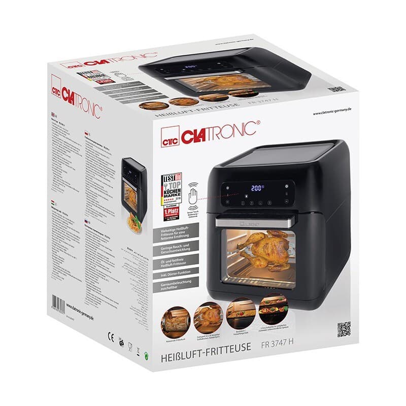 Clatronic FR 3747 H Air Fryer 11lt Μαύρο 11