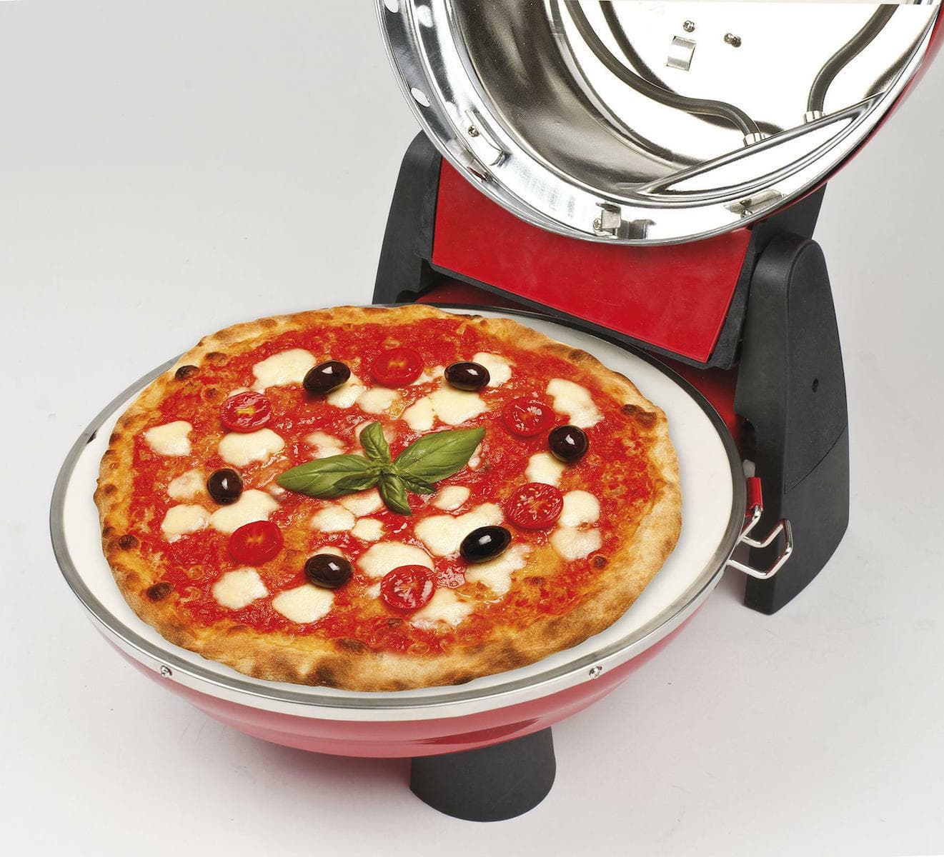 G3Ferrari Pizzeria Snack Napoletana G10032 Παρασκευαστής Πίτσας 1200W με Χωρητικότητα 1lt Κόκκινος 6