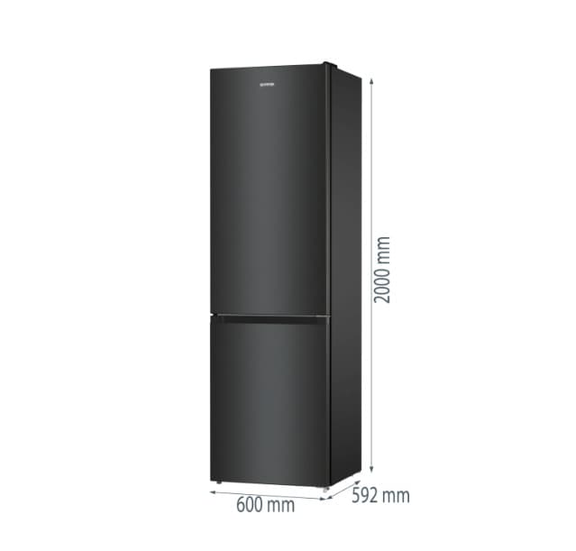 Gorenje Ψυγειοκαταψύκτης 331lt NoFrost Υ200xΠ60xΒ59.2εκ. Μαύρος NRK6202EBXL4 9
