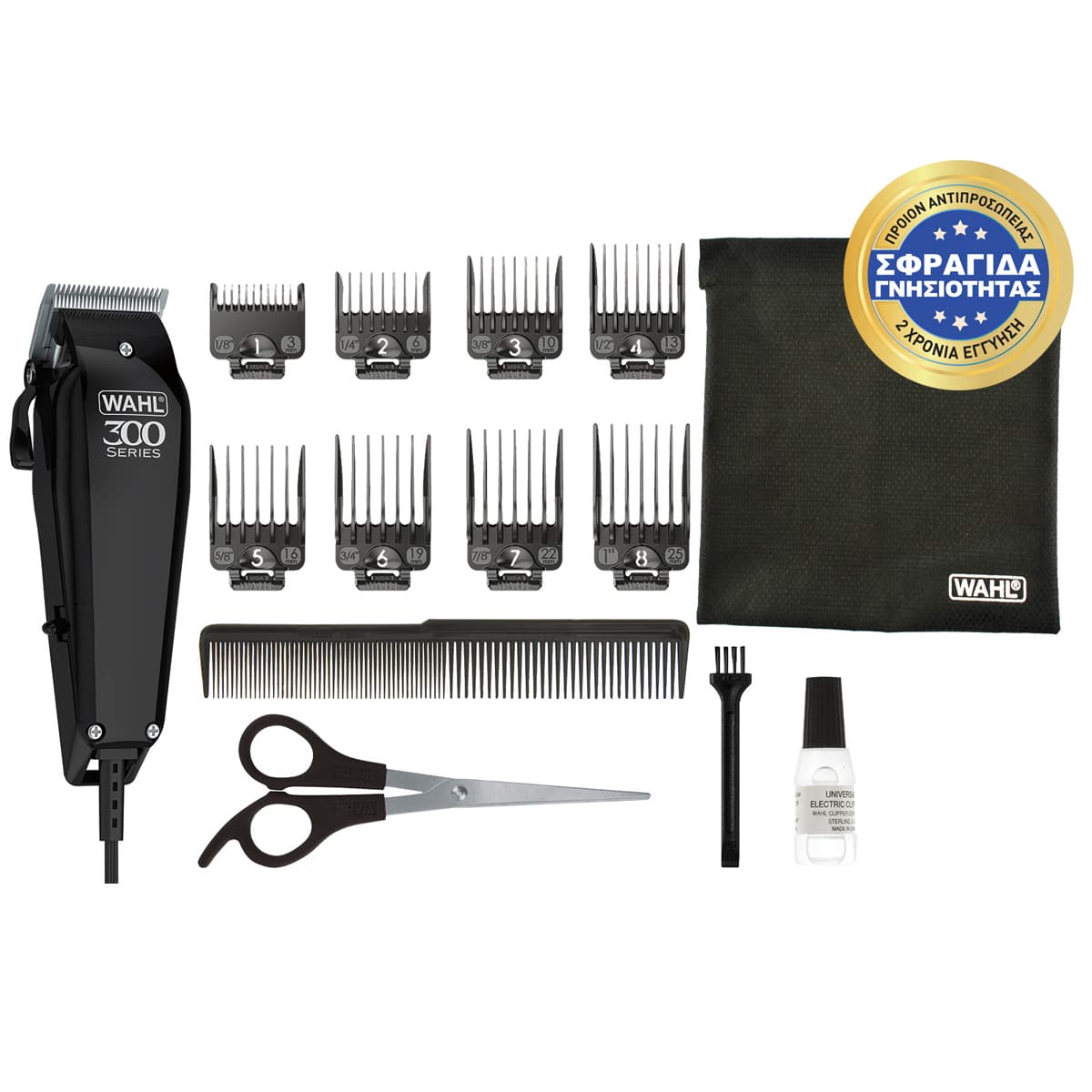 Wahl Professional 300 Series Σετ Κουρευτικής Μηχανής Ρεύματος Μαύρο 20102-0460 5