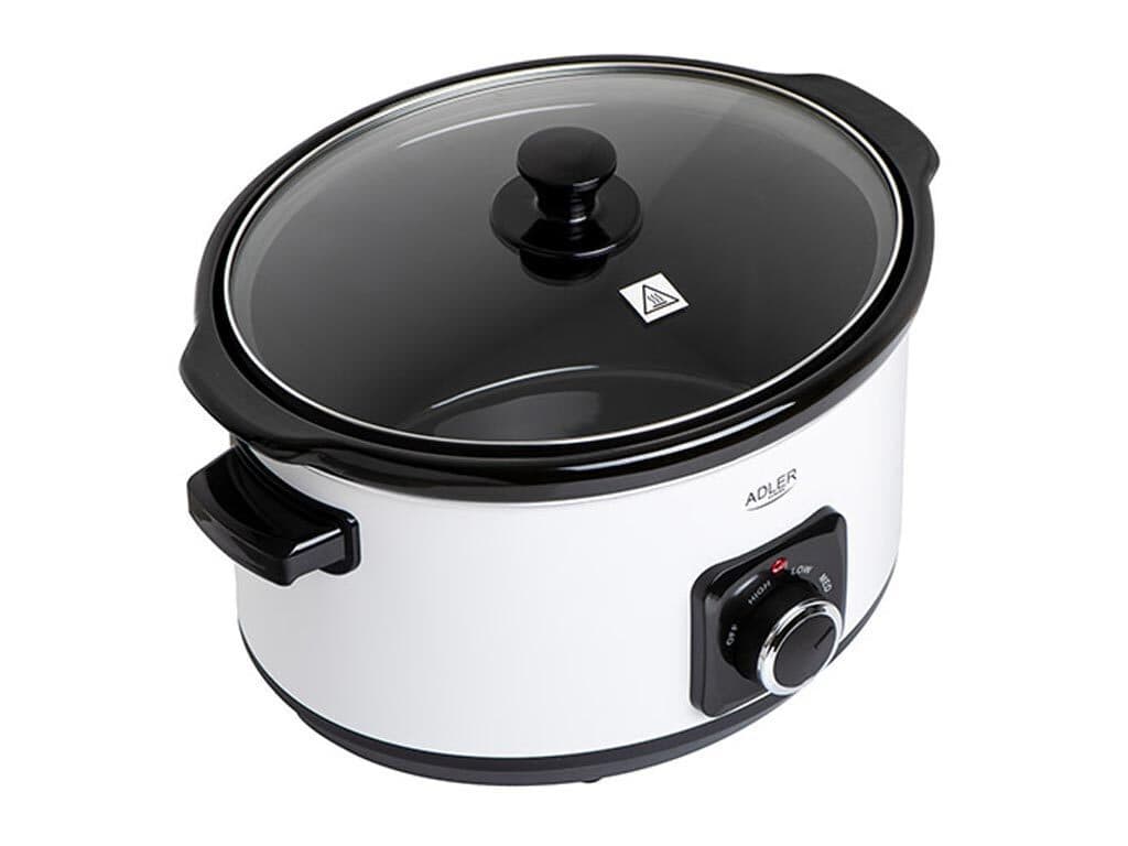 Adler AD 6413W Slow Cooker 290W με Χωρητικότητα 5.8lt Λευκό