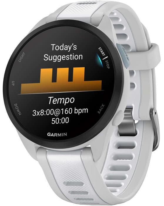 Garmin Forerunner 165 Music 43mm Αδιάβροχο Smartwatch με Παλμογράφο (Mist Gray/Whitestone) 3