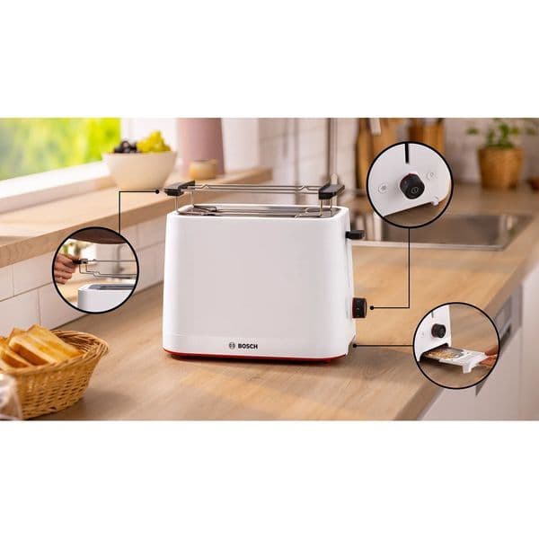 Bosch MyMoment TAT3M121 Φρυγανιέρα 2 Θέσεων 950W Λευκή 2
