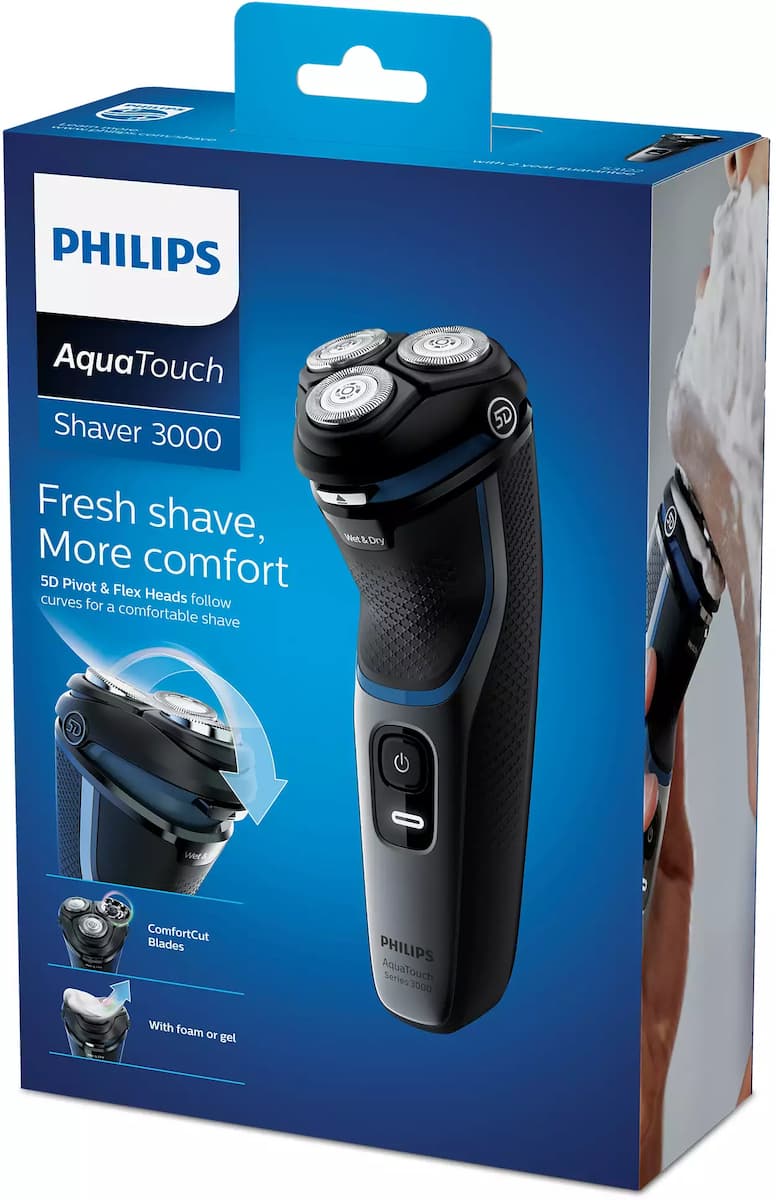 Philips Series 3000 S3144/00 Περιστρεφόμενη Ξυριστική Μηχανή Προσώπου Επαναφορτιζόμενη 9