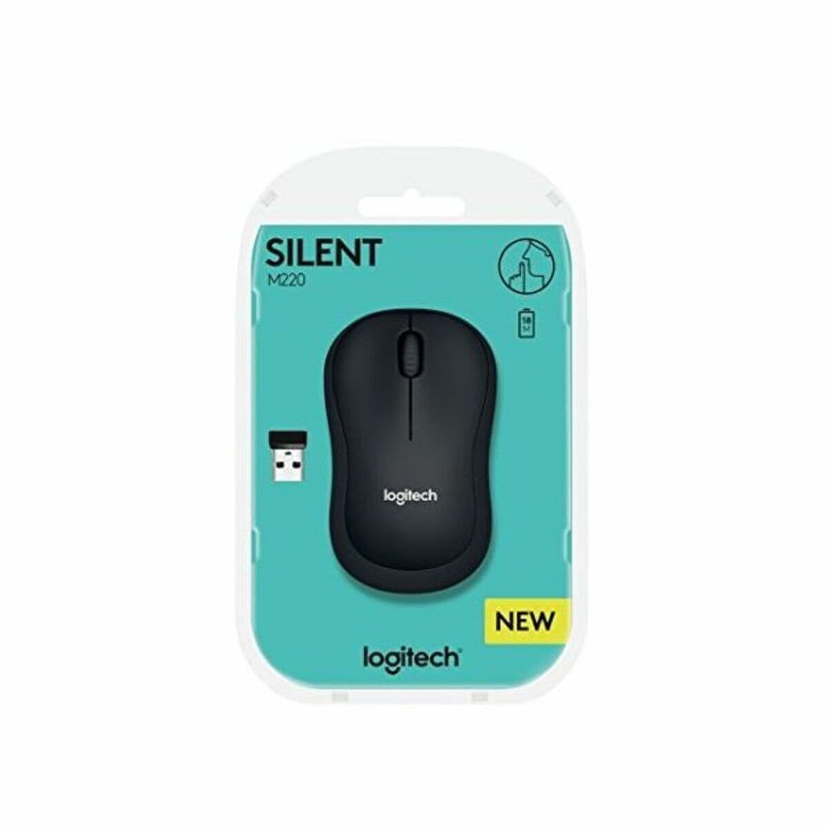 Logitech M220 Silent Ασύρματο Ποντίκι Μαύρο 7