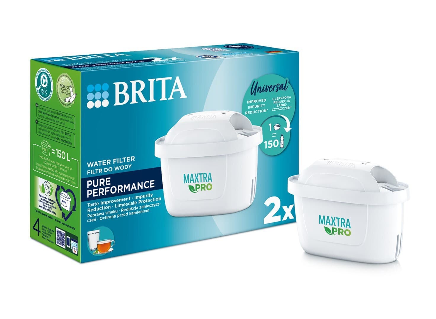 Brita Ανταλλακτικό Φίλτρο Νερού για Κανάτα Maxtra Pro Pure 1051753 2τμχ 7