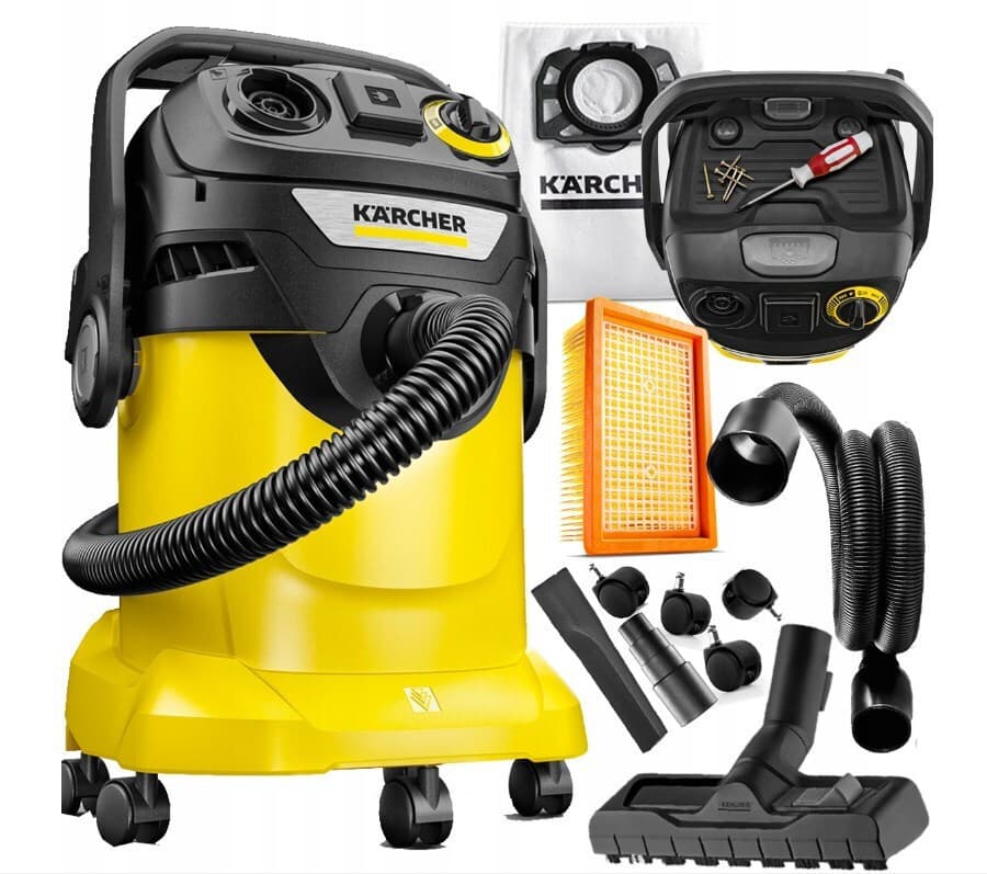 Karcher KWD 6 P V-25/6/22 Σκούπα Υγρών / Στερεών 2000W με Πλαστικό Κάδο 25lt 10