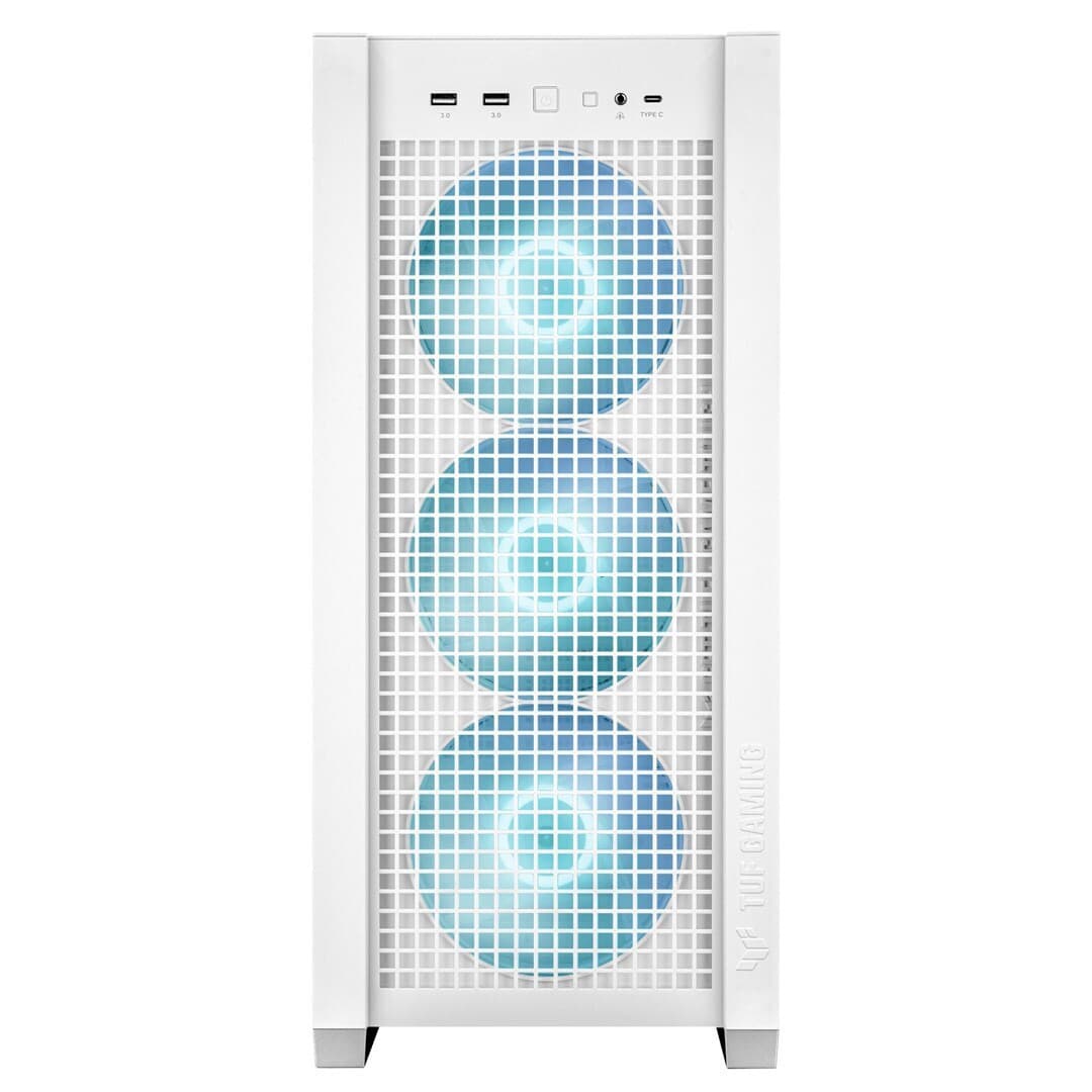 Asus TUF Gaming GT302 ARGB Midi Tower Κουτί Υπολογιστή με Πλαϊνό Παράθυρο Λευκό 12