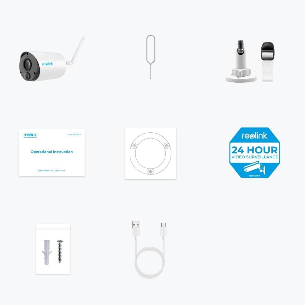 Reolink Argus Series B320 IP Κάμερα Παρακολούθησης Wi-Fi Full HD+ 3MP Αδιάβροχη Μπαταρίας με Αμφίδρομη Επικοινωνία 4