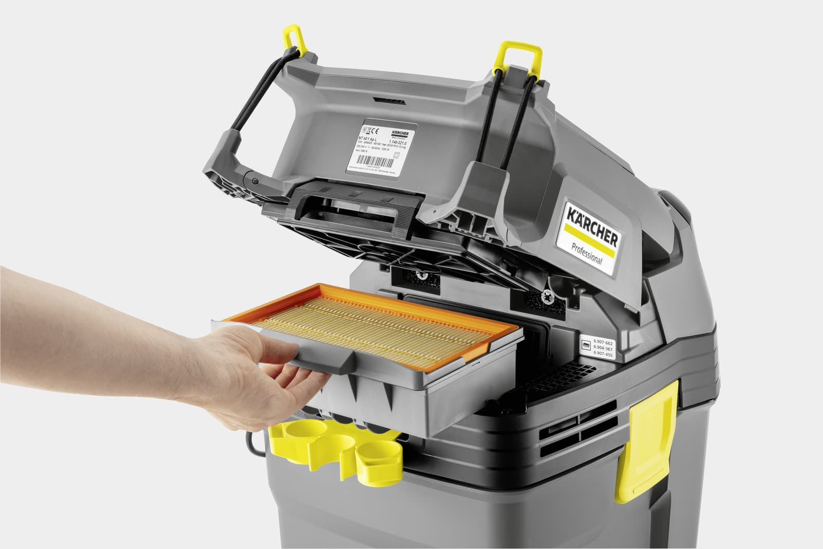 Karcher NT 30/1 Ap L Σκούπα Υγρών / Στερεών 1380W με Πλαστικό Κάδο 30lt 4