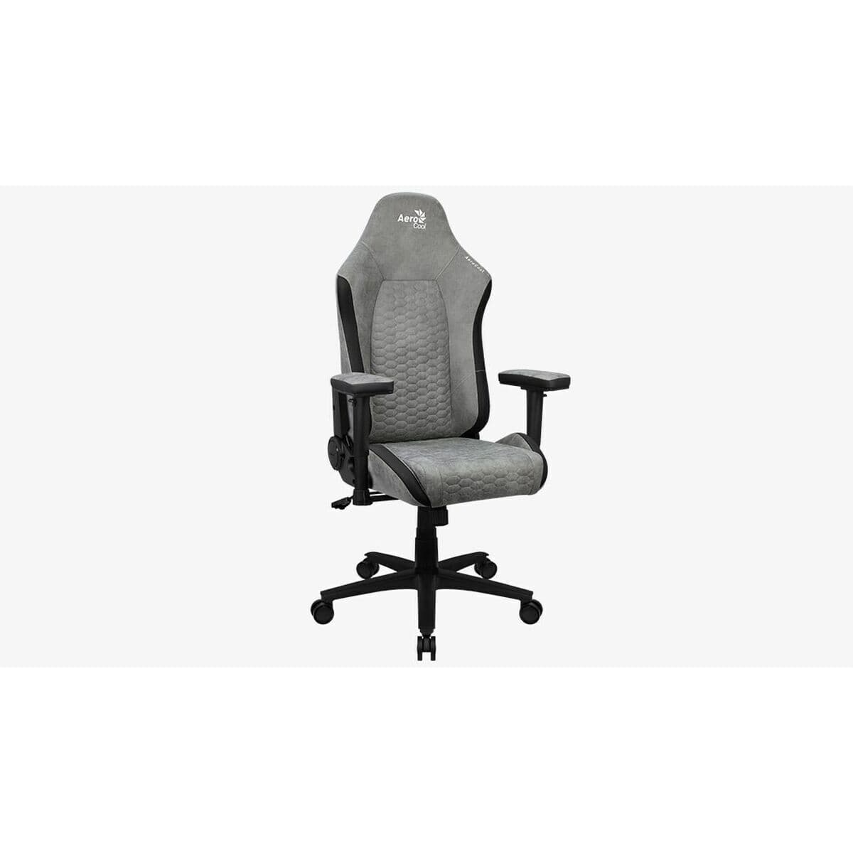 Aerocool Crown AeroSuede Υφασμάτινη Καρέκλα Gaming με Ρυθμιζόμενα Μπράτσα stone grey 6