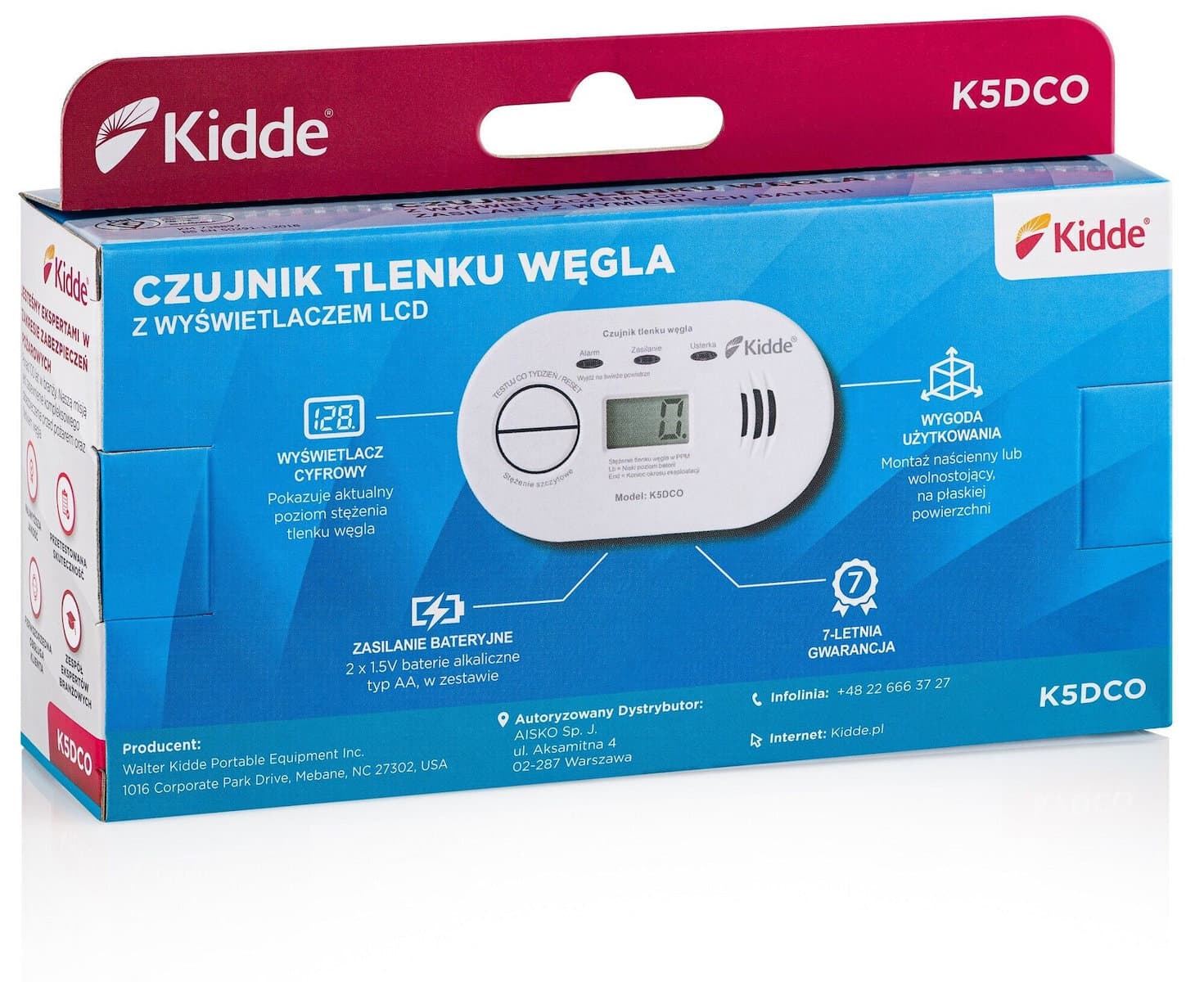 Kidde Ανιχνευτής Mονοξειδίου του Άνθρακα CO K5DCO 4