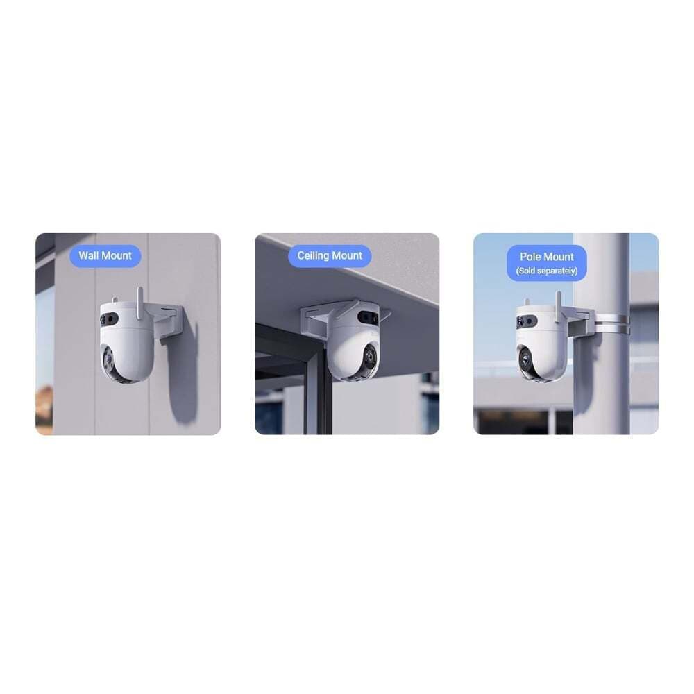 Ezviz IP Dual Κάμερα Παρακολούθησης Wi-Fi 3+3MP Αδιάβροχη με Αμφίδρομη Επικοινωνία και Φακό 2.8mm 2