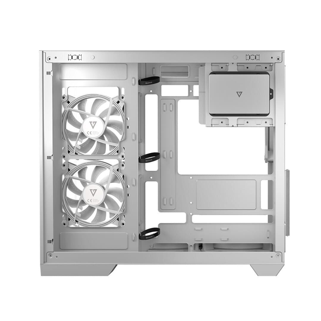 Modecom Panorama Gaming Midi Tower Κουτί Υπολογιστή με Πλαϊνό Παράθυρο Λευκό 6