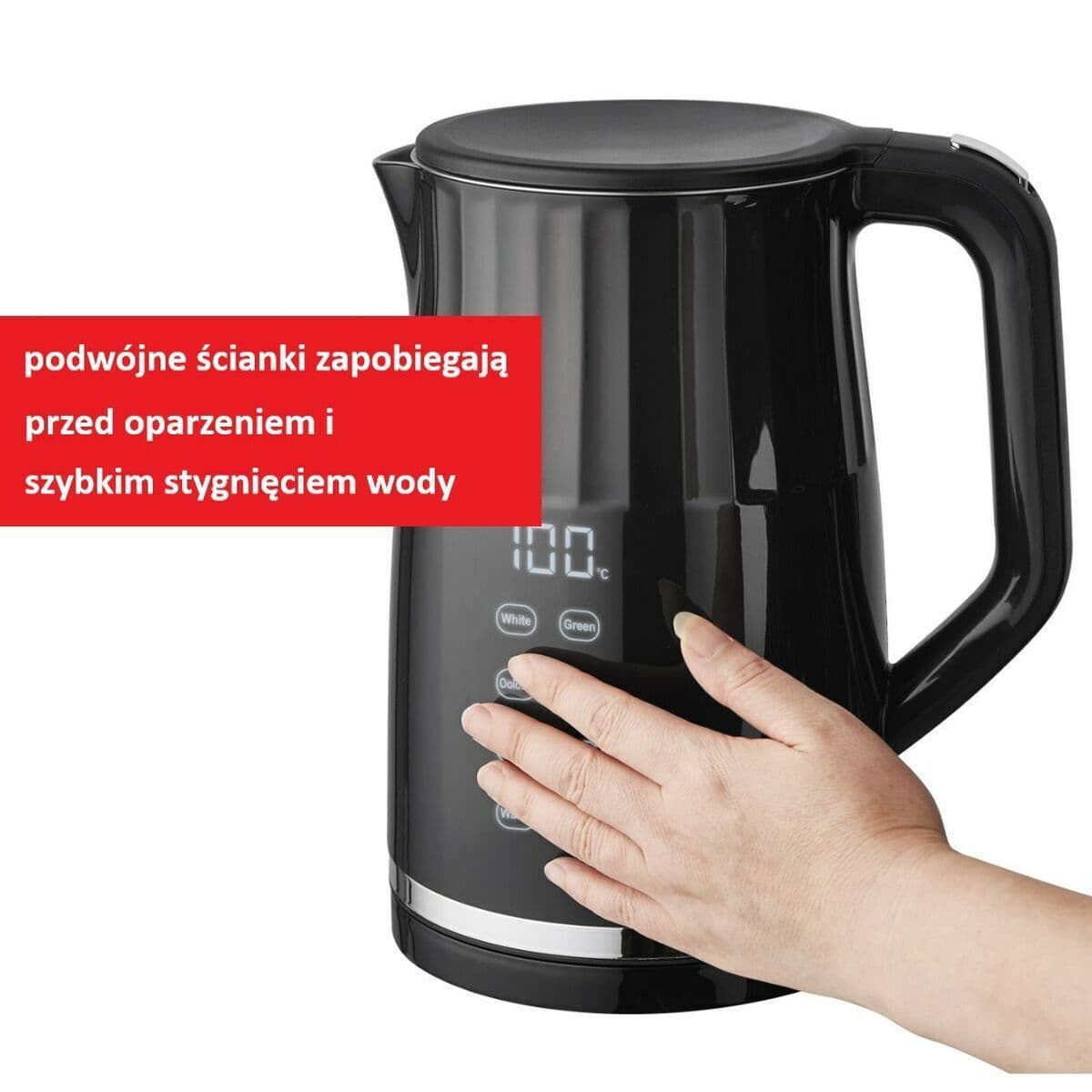 Maestro Βραστήρας 1.7lt 2200W Μαύρος MR-039 8