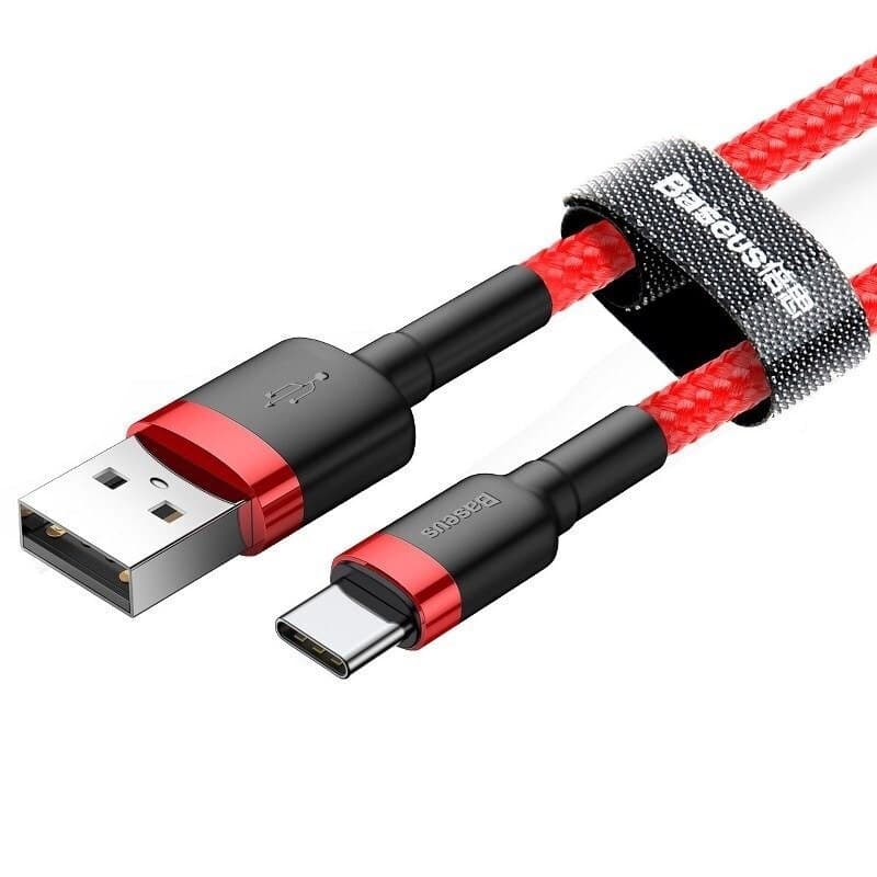 Baseus Cafule USB 2.0 Cable USB-C male - USB-A Κόκκινο 2m CATKLF-C09 3