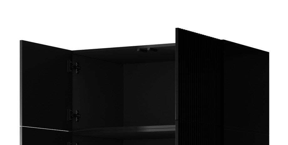 Cama Ορθογώνιο Πατάρι Ντουλάπας από MDF σε Μαύρο Χρώμα 90x55.5x45cm SZFCMMOTW0012